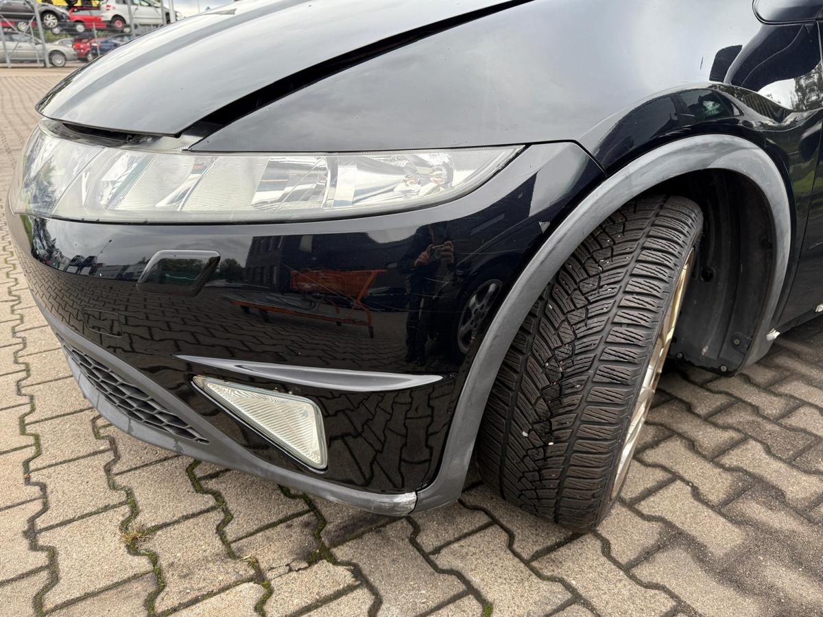 Honda Civic FK2 VIII original Stoßstange Stoßfänger vorne B92P Nighthawk Black BJ09